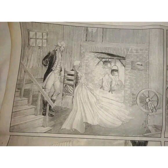 (4) 9"X12" Tri-Chem Pictures To Paint Patriotic Revolution History Flag Vintage - Picture 8 of 9